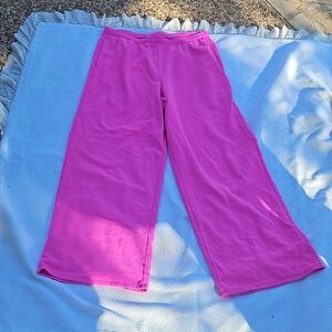 GAP Vintage Style Neon Pink Soft Baggy Sweatpants Size Large TALL